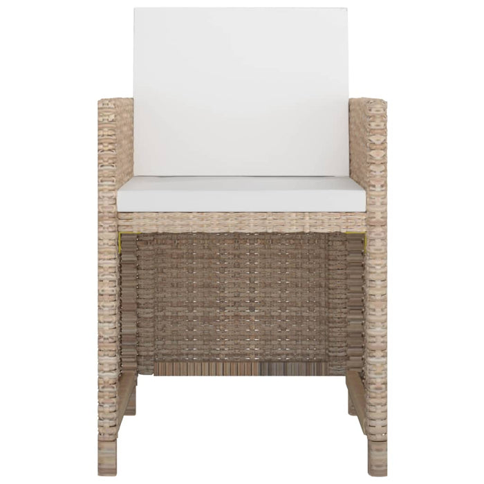Set mobilier de exterior cu perne, 5 piese, bej, poliratan - WALTI WALTI