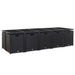 Set mobilier de exterior cu perne, 15 piese, negru, poliratan - WALTI WALTI