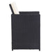 Set mobilier de exterior cu perne, 15 piese, negru, poliratan - WALTI WALTI
