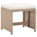 Set mobilier de exterior cu perne, 15 piese, bej, poliratan - WALTI WALTI