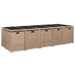 Set mobilier de exterior cu perne, 15 piese, bej, poliratan - WALTI WALTI