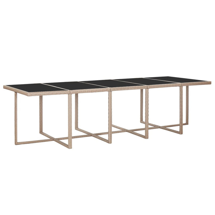 Set mobilier de exterior cu perne, 15 piese, bej, poliratan - WALTI WALTI