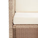 Set mobilier de exterior cu perne, 15 piese, bej, poliratan - WALTI WALTI