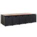 Set mobilier de exterior cu perne, 15 piese, negru, poliratan - WALTI WALTI
