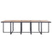 Set mobilier de exterior cu perne, 15 piese, negru, poliratan - WALTI WALTI