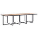 Set mobilier de exterior cu perne, 15 piese, negru, poliratan - WALTI WALTI