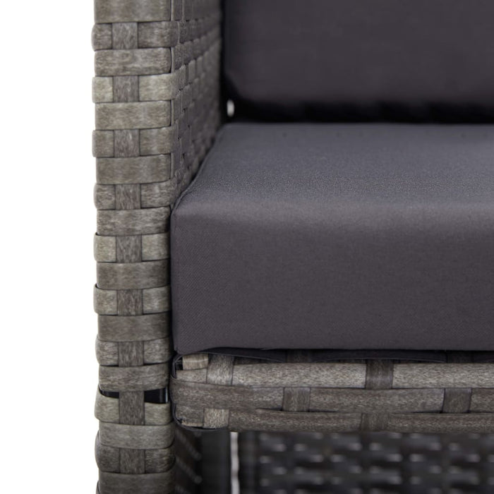 Set mobilier de exterior cu perne 15 piese antracit poliratan - WALTI WALTI