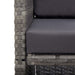 Set mobilier de exterior cu perne 15 piese antracit poliratan - WALTI WALTI