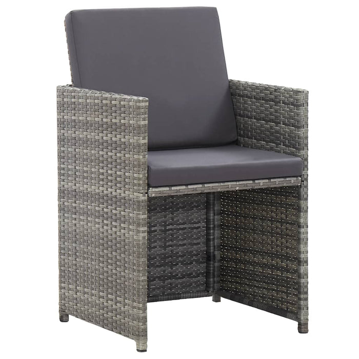 Set mobilier de exterior cu perne 15 piese antracit poliratan - WALTI WALTI