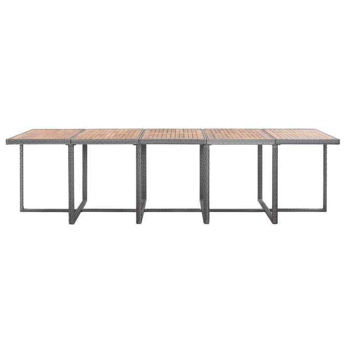 Set mobilier de exterior cu perne 15 piese antracit poliratan - WALTI WALTI