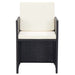 Set mobilier de exterior cu perne, 17 piese, negru, poliratan - WALTI WALTI