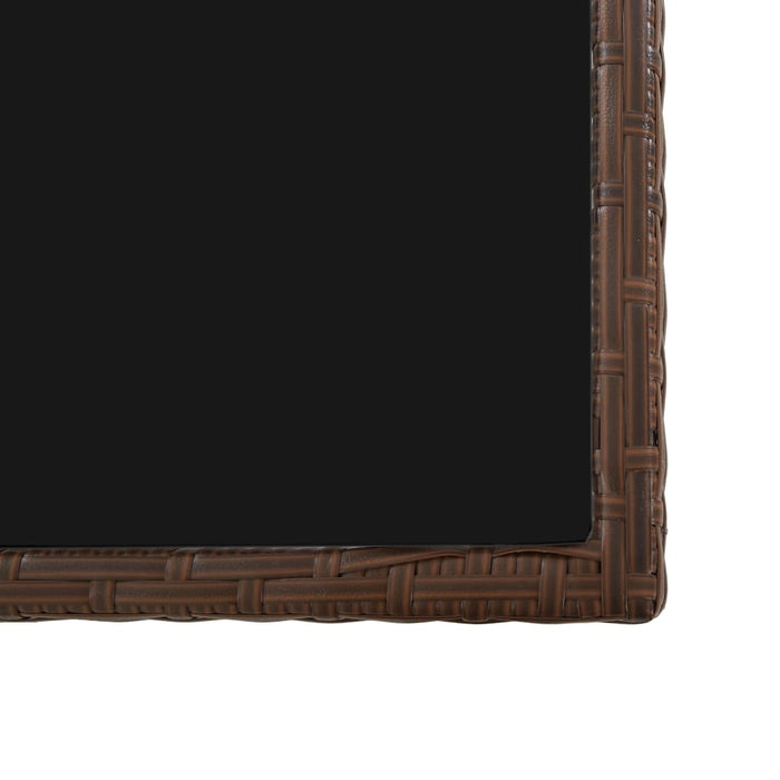 Set mobilier de exterior cu perne, 17 piese, maro, poliratan - WALTI WALTI