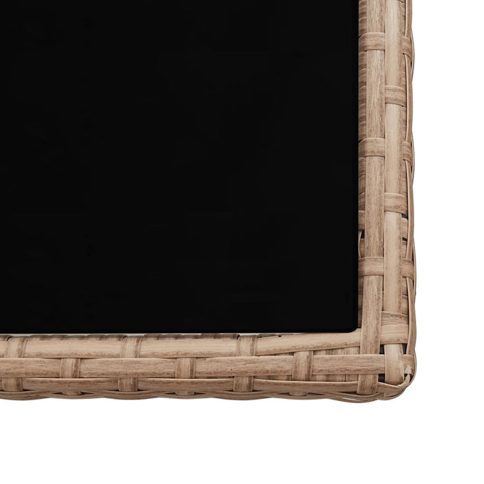 Set mobilier de exterior cu perne, 17 piese, bej, poliratan - WALTI WALTI