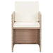 Set mobilier de exterior cu perne, 17 piese, bej, poliratan - WALTI WALTI