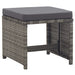 Set mobilier de exterior cu perne, 17 piese, gri, poliratan - WALTI WALTI
