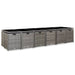 Set mobilier de exterior cu perne, 17 piese, gri, poliratan - WALTI WALTI