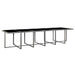 Set mobilier de exterior cu perne, 17 piese, gri, poliratan - WALTI WALTI