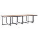 Set mobilier de exterior cu perne, 17 piese, negru, poliratan - WALTI WALTI