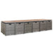 Set mobilier de exterior cu perne, 17 piese, gri, poliratan - WALTI WALTI