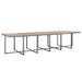 Set mobilier de exterior cu perne, 17 piese, gri, poliratan - WALTI WALTI