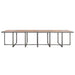 Set mobilier de exterior cu perne, 17 piese, gri, poliratan - WALTI WALTI