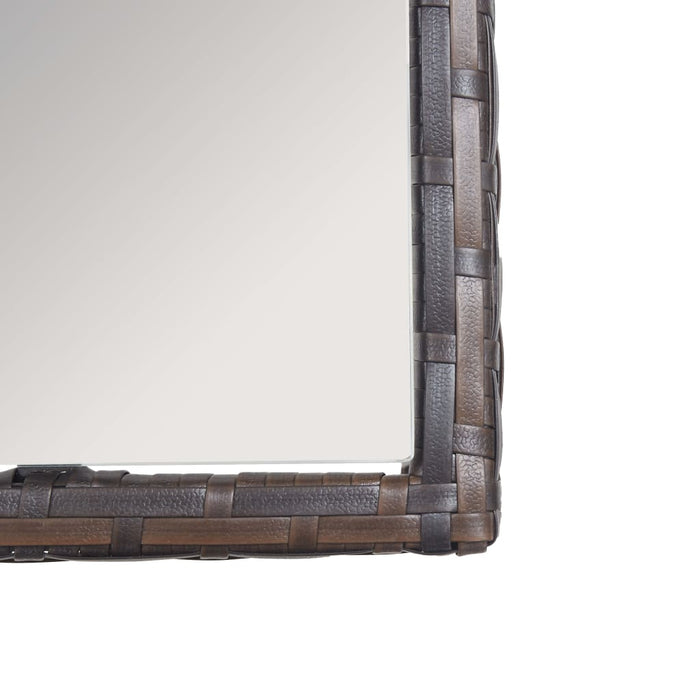 Set mobilier de grădină cu perne, 4 piese, maro, poliratan - WALTI WALTI