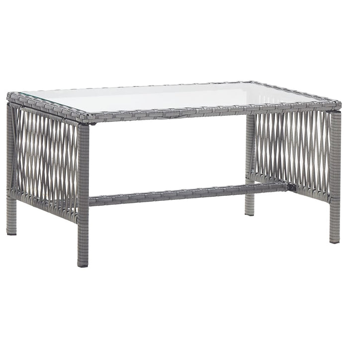 Set mobilier de grădină cu perne, 4 piese, antracit, poliratan - WALTI WALTI