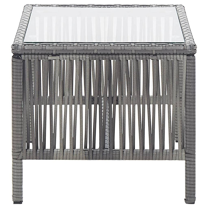 Set mobilier de grădină cu perne, 4 piese, antracit, poliratan - WALTI WALTI