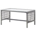 Set mobilier de grădină cu perne, 4 piese, antracit, poliratan - WALTI WALTI