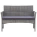 Set mobilier de grădină cu perne, 4 piese, antracit, poliratan - WALTI WALTI