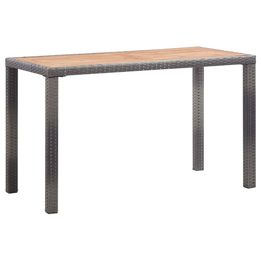 Masă de grădină antracit și maro 123x60x74 cm lemn masiv acacia - WALTI WALTI