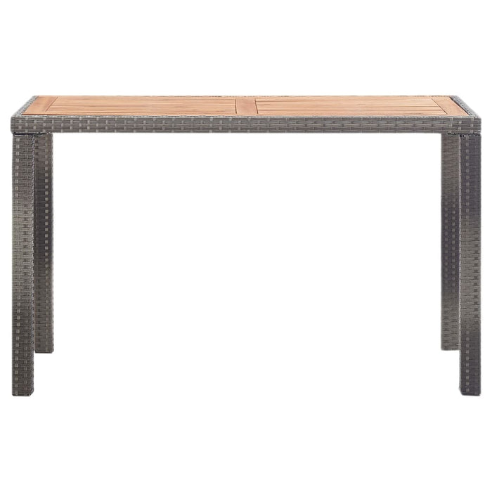 Masă de grădină antracit și maro 123x60x74 cm lemn masiv acacia - WALTI WALTI