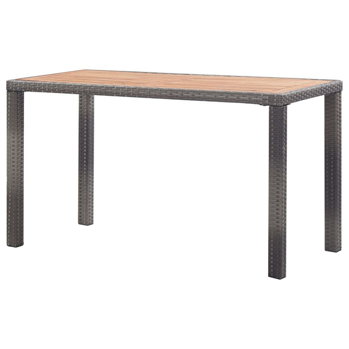 Masă de grădină antracit și maro 123x60x74 cm lemn masiv acacia - WALTI WALTI