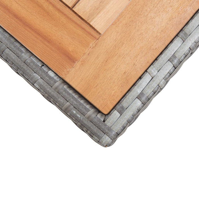 Masă de grădină antracit și maro 123x60x74 cm lemn masiv acacia - WALTI WALTI