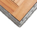 Masă de grădină antracit și maro 123x60x74 cm lemn masiv acacia - WALTI WALTI