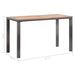 Masă de grădină antracit și maro 123x60x74 cm lemn masiv acacia - WALTI WALTI