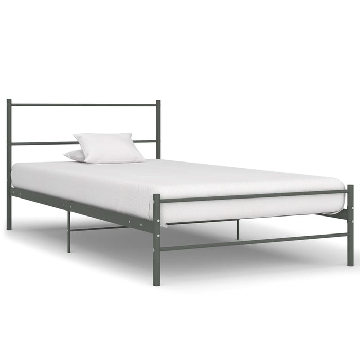 Cadru de pat, gri, 100 x 200 cm, metal WALTI