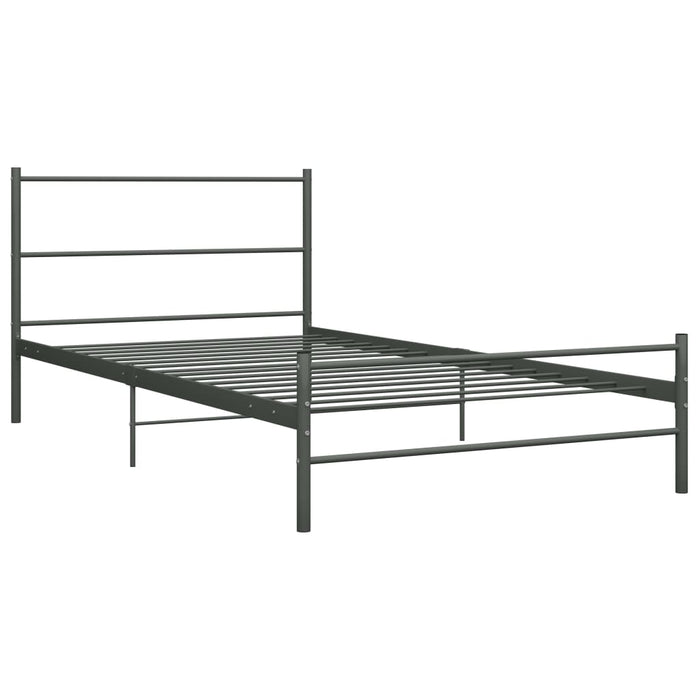 Cadru de pat, gri, 100 x 200 cm, metal WALTI