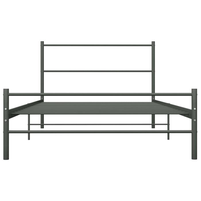 Cadru de pat, gri, 100 x 200 cm, metal WALTI