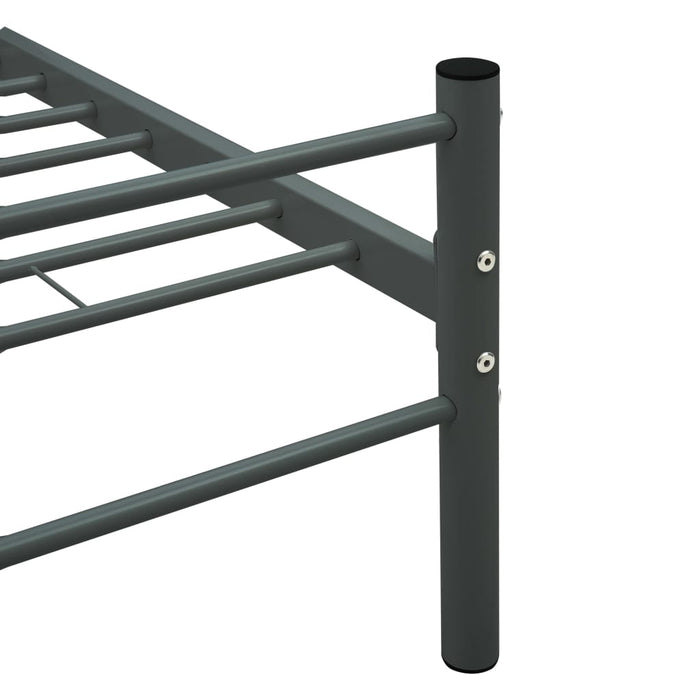 Cadru de pat, gri, 100 x 200 cm, metal WALTI