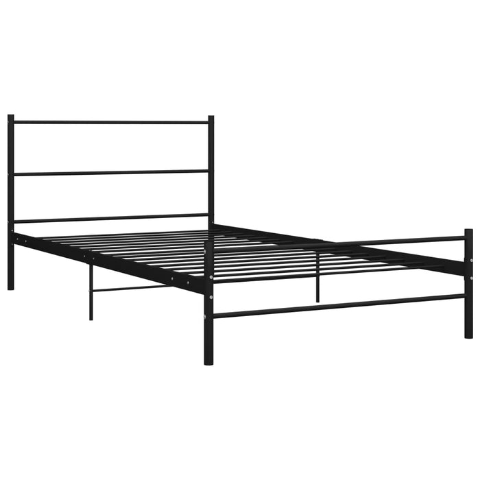 Cadru de pat, negru, 100 x 200 cm, metal - WALTI WALTI