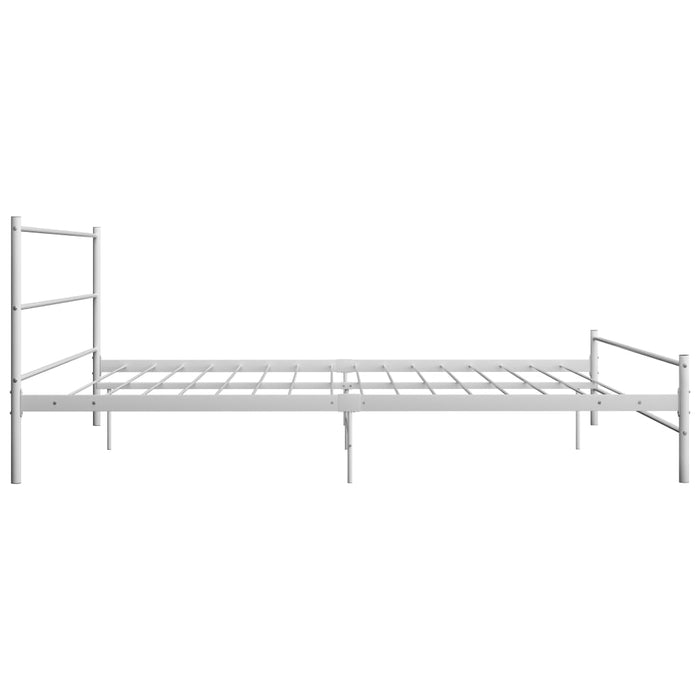 Cadru de pat, alb, 200 x 200 cm, metal - WALTI WALTI