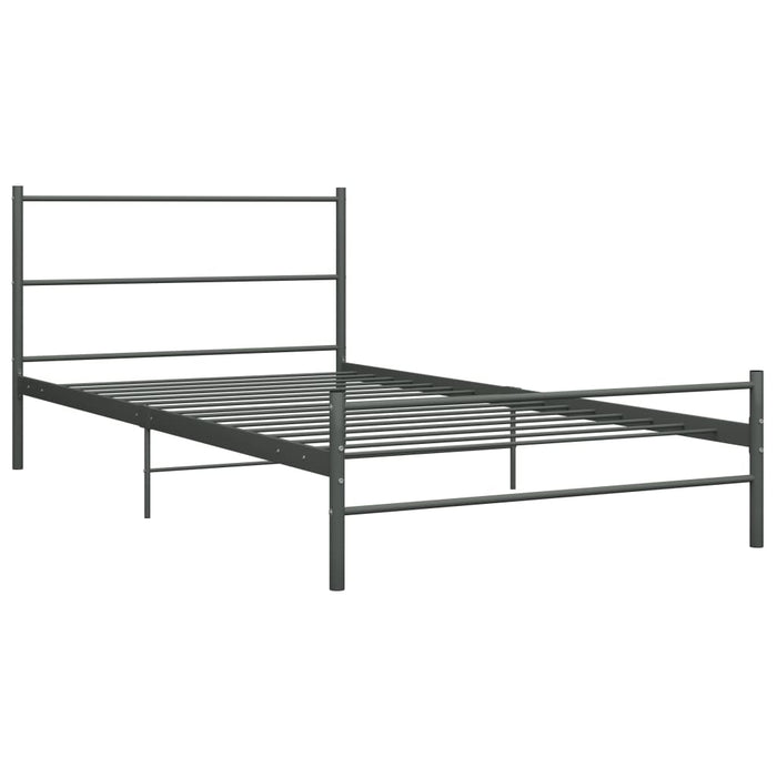Cadru de pat, gri, 90 x 200 cm, metal WALTI