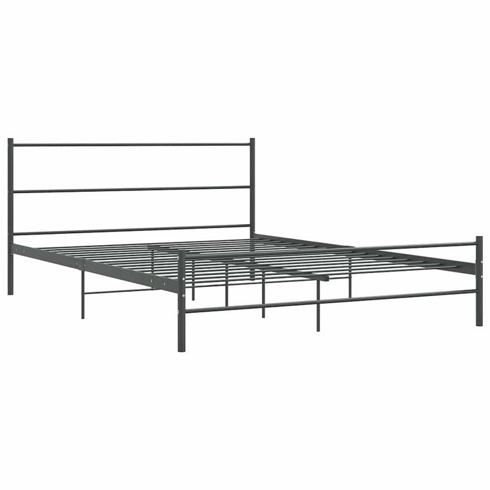 Cadru de pat fără saltea, gri, 140 x 200 cm, metal WALTI
