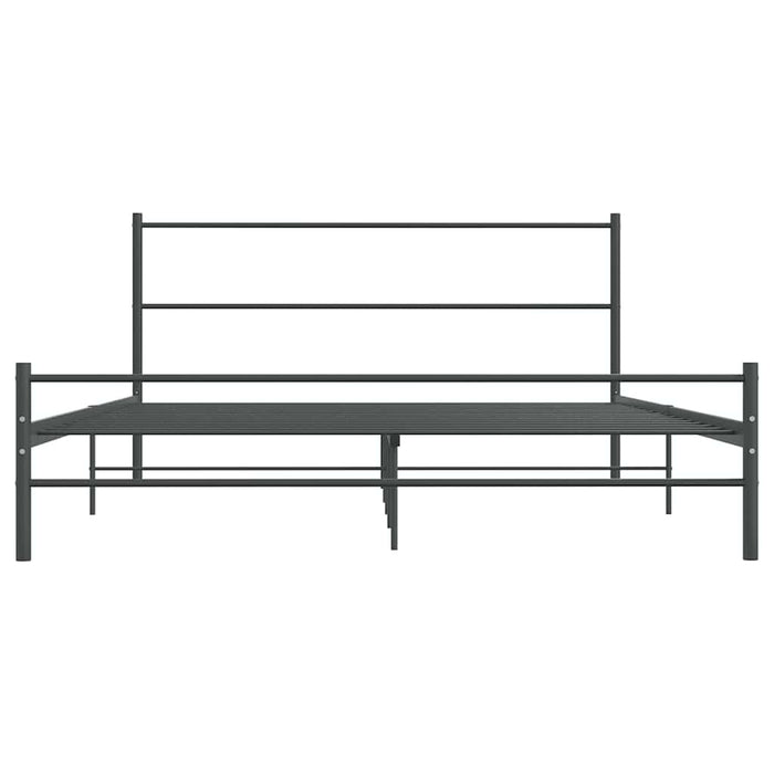 Cadru de pat fără saltea, gri, 140 x 200 cm, metal WALTI