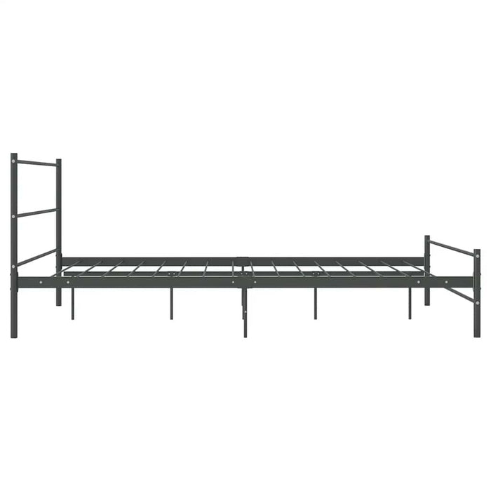 Cadru de pat fără saltea, gri, 140 x 200 cm, metal WALTI