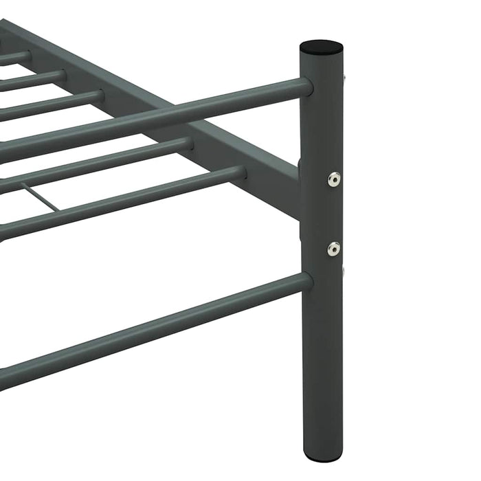 Cadru de pat fără saltea, gri, 140 x 200 cm, metal WALTI
