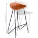 Set mobilier de bar, 5 piese, lemn reciclat și piele naturală - WALTI WALTI