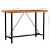 Set mobilier de bar, 7 piese, lemn masiv și piele naturală - WALTI WALTI
