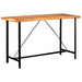 Set mobilier de bar 7 piese lemn masiv acacia & piele naturală - WALTI WALTI